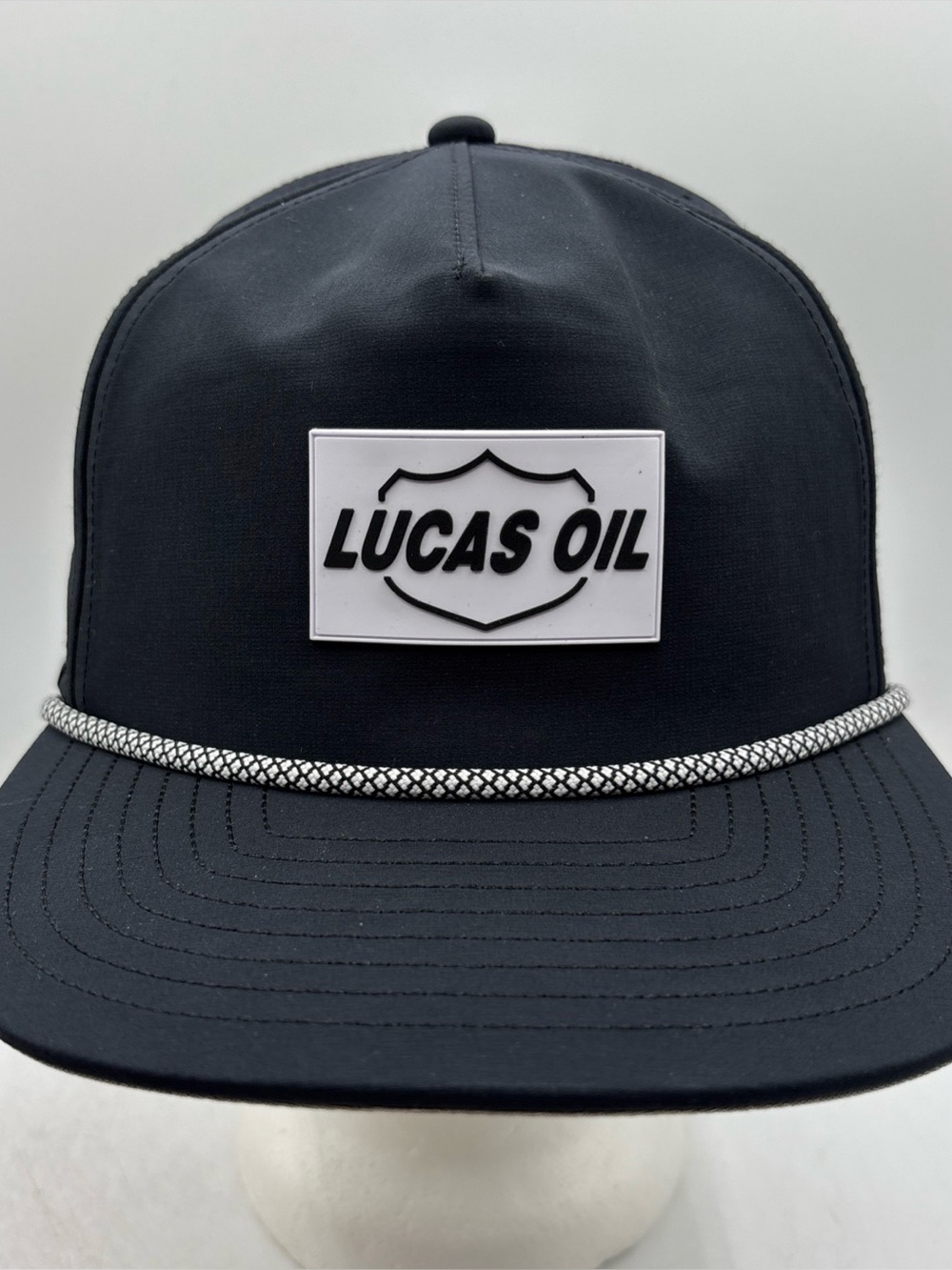 Melin Coronado Hydro Lucas Oil Rope SnapBack Hat Black Performance H2O Resistant